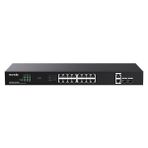 Binbir Göz Bilgisayar Tenda TEG1120P-16-250W 16 Port 10/100/1000 Poe 2 Port Uplınk +2 Sfp 250W Yonetılemez Rack Mount Swıtch
