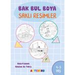 Binbir Göz Kitap Bak Bul Boya – Saklı Resimler 4-5 Yaş