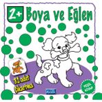 Binbir Göz Kitap Boya ve Eğlen Yeşil Kitap