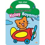 Binbir Göz Kitap Çantalı Renkli Kolay Boyama- Yeşil Kitap