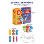 Binbir Göz Kitap Çılgın Astronotlar Oyun Hamuru Seti (15 Parça - 340 Gr)