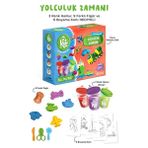 Binbir Göz Kitap Yolculuk Zamanı Oyun Hamuru Seti (18 Parça - 352 Gr)