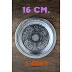 Binbir Trend 16 cm Paslanmaz Krom Çelik Meze Servis Tabağı - Restoran ve Ev Tipi - 1 Adet