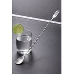Binbirreyon Burgulu Kokteyl Karıştırma Kaşığı Çatallı 32cm Paslanmaz Çelik RA800