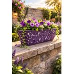 Binbirreyon Kelebekli 3D Saksı 47CM Balkon Saksı Uzun 47X16,5X14,5CM AH095R - Mor