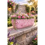 Binbirreyon Kelebekli 3D Saksı 47CM Balkon Saksı Uzun 47X16,5X14,5CM AH095R - Pembe