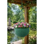 Binbirreyon Rattan Askılı Saksı 26CM Çiçek Saksısı AH164 - Yeşil
