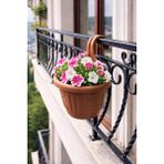 Binbirreyon Tek Askılı Balkon Saksısı Balkon Demirine Asılan Saksı 21CM AH156
