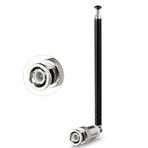 Bingfu VHF UHF 5 bölmeli 42 cm teleskopik anten, BNC fişli, CB radyo tarayıcı, amatör radyo, iki yönlü telsiz mobil tarayıcı, FM verici, kablosuz mikrofon, alıcı, frekans sayacı