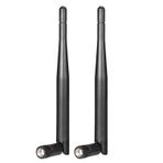 Bingfu WiFi Anten 2.4GHz 5GHz 5.8GHz 3dBi RP-SMA Anten Değiştirme (2'li Paket) WiFi Yönlendirici Kablosuz Ağ Kartı USB Adaptörü Güvenlik IP Kamera Video Gözetim Monitörü