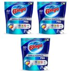 Bingo 50x3 150 Tablet Akıllı Kapsül Pro Bulaşık Makinesi Deterjanı