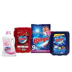 Bingo "büyük Ekonomi Paketi ; 9 Kg Toz Çamaşır Deterjanı Sık Yıkananlar Çamaşır Yumuşatıcısı 5 L Lovely