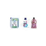 Bingo Çamaşır Suyu 4 Lt + Sıvı Deterjan Amber 2600 Ml + Tüm Renkler Sıvı 3 L 3'Lü Set
