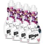 Bingo Konsantre Soft Manolya Bahçesi 4x1440 ml Çamaşır Yumuşatıcısı
