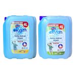 Bingo Oxyjen Oksijenik Çamaşır Suyu, Çam ve Limon Kokulu, 4L, 2'li Paket, Ekonomik Boy