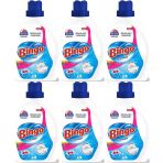 Bingo Sıvı Çamaşır Deterjanı 15600ML Amber Çiçeği Beyazlar ve Renkliler 6 Lı Set (6PK*2600ML)
