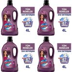 Bingo Sıvı Çamaşır Deterjanı Onarım Koruma 4 * 4Lt Toplam 16+ Lt