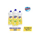 Bingo Sıvı Elde Bulaşık Deterjanı Limon 1500ml X 3 Adet