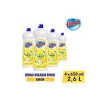 Bingo Sıvı Elde Bulaşık Deterjanı Limon 650ml X 4 Adet