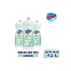 Bingo Sıvı Elde Bulaşık Deterjanı Sensitive 1500ml X 3 Adet