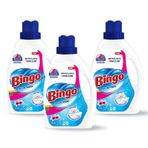 Bingo Sıvı Performans Çamaşır Deterjanı Amber Çiçeği 2600 ml 3lü
