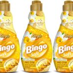 Bingo Soft Çamaşır Yumuşatıcı Konsantre 1440ML Nergis (3 Lü Set)