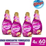 Bingo Soft Konsantre Çamaşır Yumuşatıcısı Begonvil 1440 ml X 4 Adet