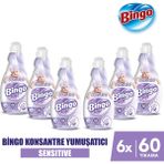 Bingo Soft Konsantre Çamaşır Yumuşatıcısı Sensitive 1440 ml X 6 Adet - 1,44 lt