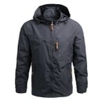 BININBOX Outdoor Softshell Gri Su Geçirmez Erkek Ceket