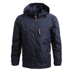 BININBOX Outdoor Softshell Koyu Mavi Su Geçirmez Erkek Ceket