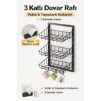 Bino Mutfak Rafı Sepet Çok Amaçlı Dolap Raf Stand Duvar Rafı Organizer Düzenleyici