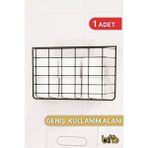 Bino Yapışkanlı Tuvalet Kağıdı Organizeri 1 ADET Paslanmaz Metal Banyo Şampuanlık Mutfak Rafı Siyah