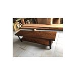 Bintaş Mobilya Ceviz Rengi Kütük Ağaç Tv Sehpası 170X35.CM