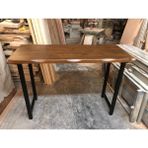 Bintaş Mobilya Kütük Ağaç Bar Masası Ceviz Renk 70X150.CM