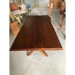 Bintaş Mobilya Kütük Masa Gürgen Ağacı Ceviz Rengi 85X150.CM