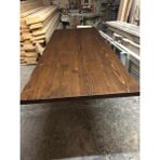 Bintaş Mobilya Kütük Masa Üstü Tablası Koyu Ceviz Rengi 220X100.CM