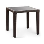Bintaş Mobilya Venge Rengi Dış Mekan 80x80 cm Bahçe Cafe Masası