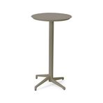 Bintaş Mobilya Vizon Rengi Yuvarlak Dış Mekan 60 cm Bahçe Cafe Bar Masası