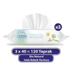Bio Islak Havlu Mendil 3X40 120 Yaprak