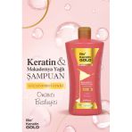 Bio Keratin Gold 700 ml Keratin Makademya Yağlı Güçlendirici Etkili Tuzsuz Şampuan