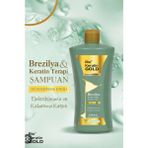 Bio Keratin Gold Düzleştirici Etkili Sülfatsız Şampuan 700 ml Kadınlar İçin Brezilya Fönlü Saçlar
