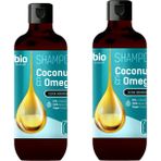 Bio Naturell 2x355 ml %97 Organik Coconut Oil Omega 3 Besleyici Şampuan