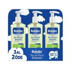 Biobaby 3x500 ml Saç ve Vücut Şampuanı