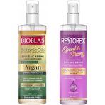 Bioblas Argan Yağlı 200 ml Sıvı Saç Kremi + Restorex Sağlıklı Uzama Etkili 200 ml Sıvı Saç Kremi