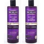 Bioblas Biotin Kafein Arjinin Şampuan – Saç Dökülmesine Karşı Güçlü Bitkisel Formül, Sülfatsız, BIOCOMPLEX B19 ile, 400 ml (2 paketi)