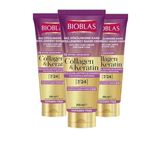 Bioblas Collagen Keratin 3x250 ml Şekillendirici Saç Kremi