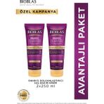 Bioblas Keratin & Kolajen Onarıcı Dolgunlaştırıcı Saç Bakım Kremi 2 x 250 ml İnce ve Yıpranmış Saçlar İçin