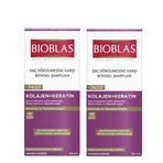 Bioblas Kolajen Keratin 2x360 ml Saç Dökülmesine Karşı Hacim Şampuanı