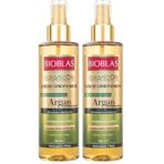 Bioblas Saç Dökülmesine Karşı Sıvı Saç Kremi – Argan Yağlı, Bitkisel Serumlu, Durulanmayan, Kolay Tarama & Yoğun Bakım, 200 ml (2 paketi)