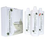 Biobotanica 3x1000 ml Brezilya Fönü Keratini 3'lü Set Tuzsuz Şampuan Keratin Saç Kremi